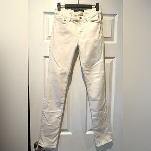 J Brand white skinny jeans, size 27